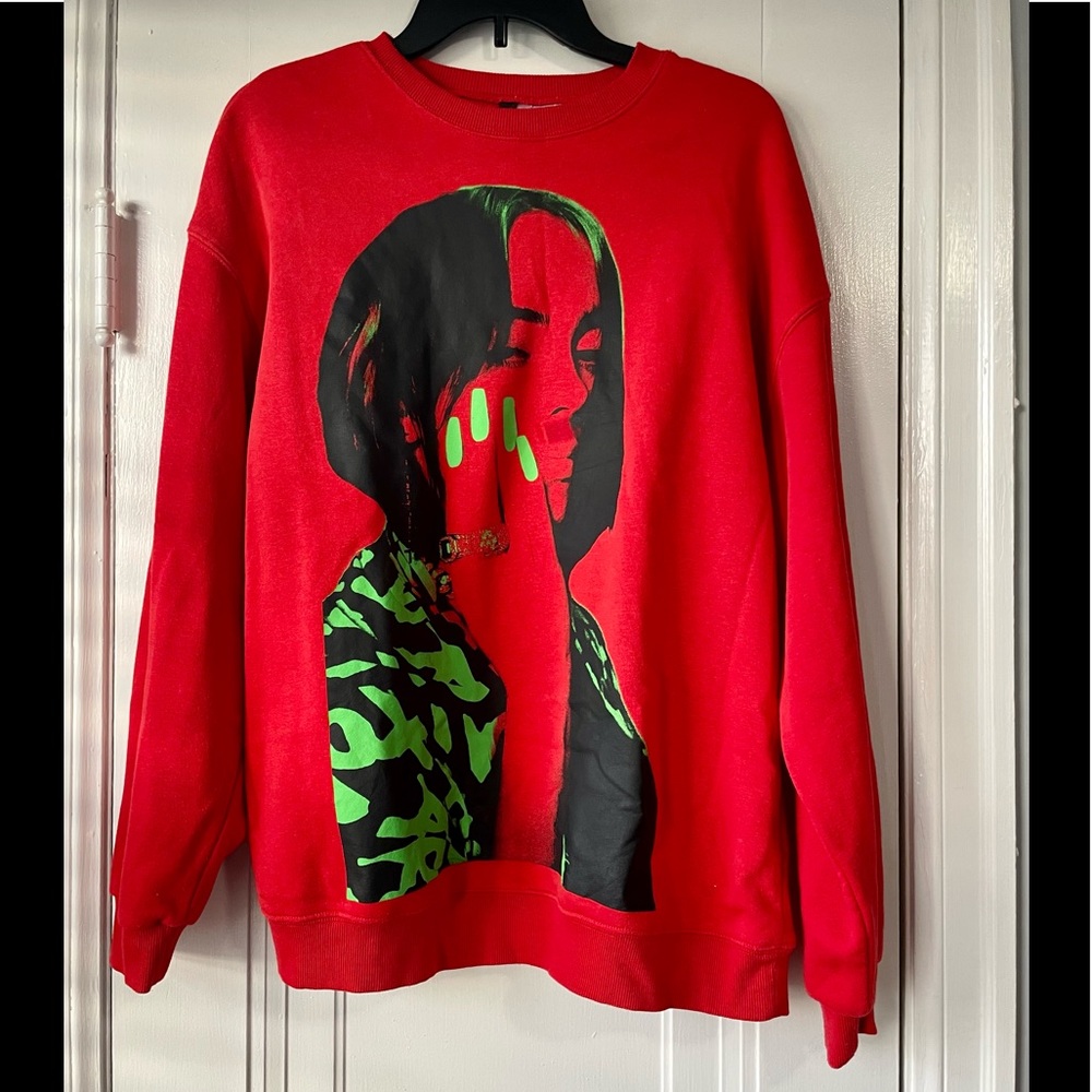 Billie Eilish Sweatshirt Sz M